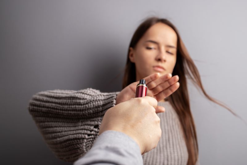 Teen refusing vape